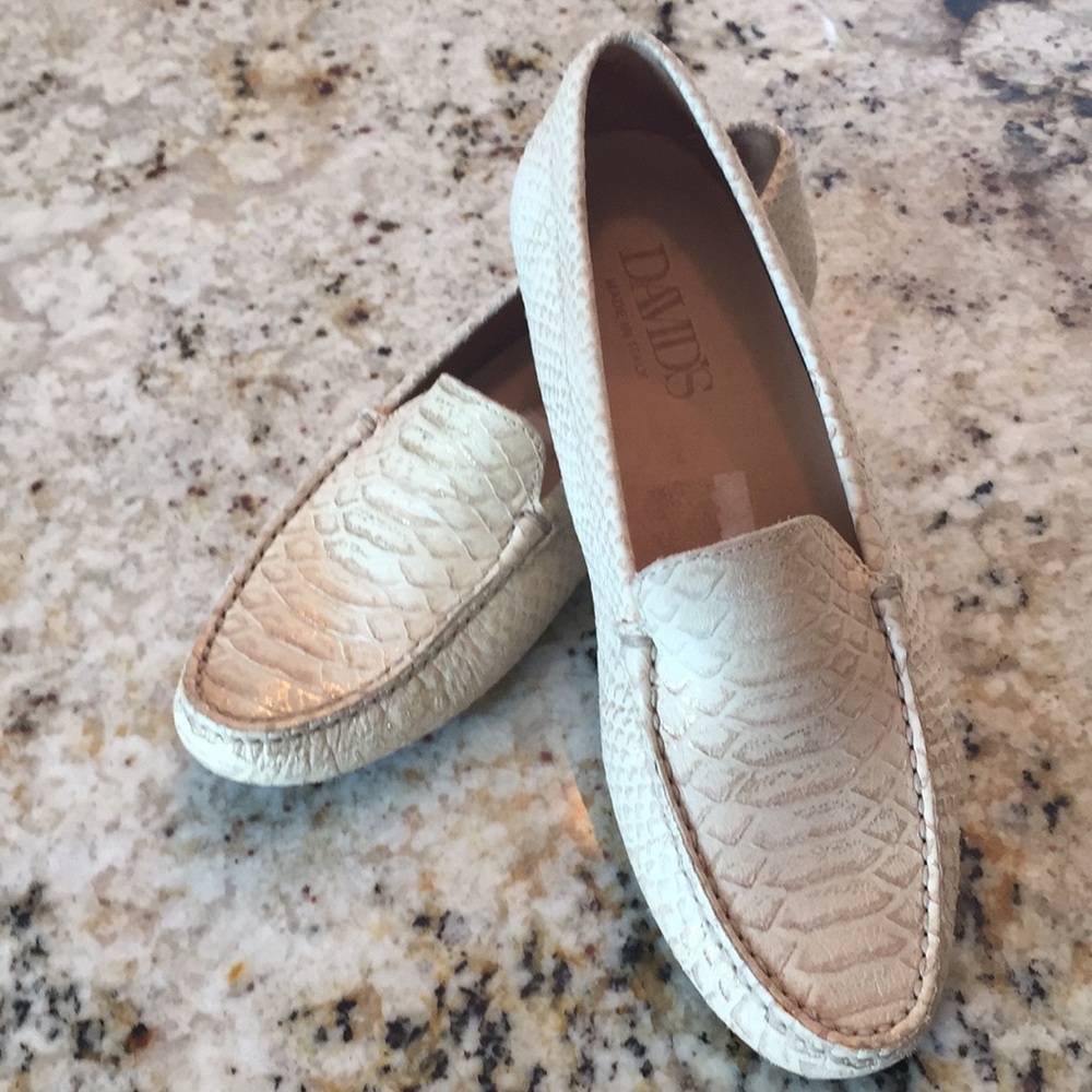 David’s Snake Print loafers.